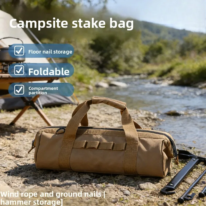 

Утолщенный складной ящик для хранения для кемпинга, портативный многофункциональный органайзер для палаток, навесов и снаряжения для кемпинга