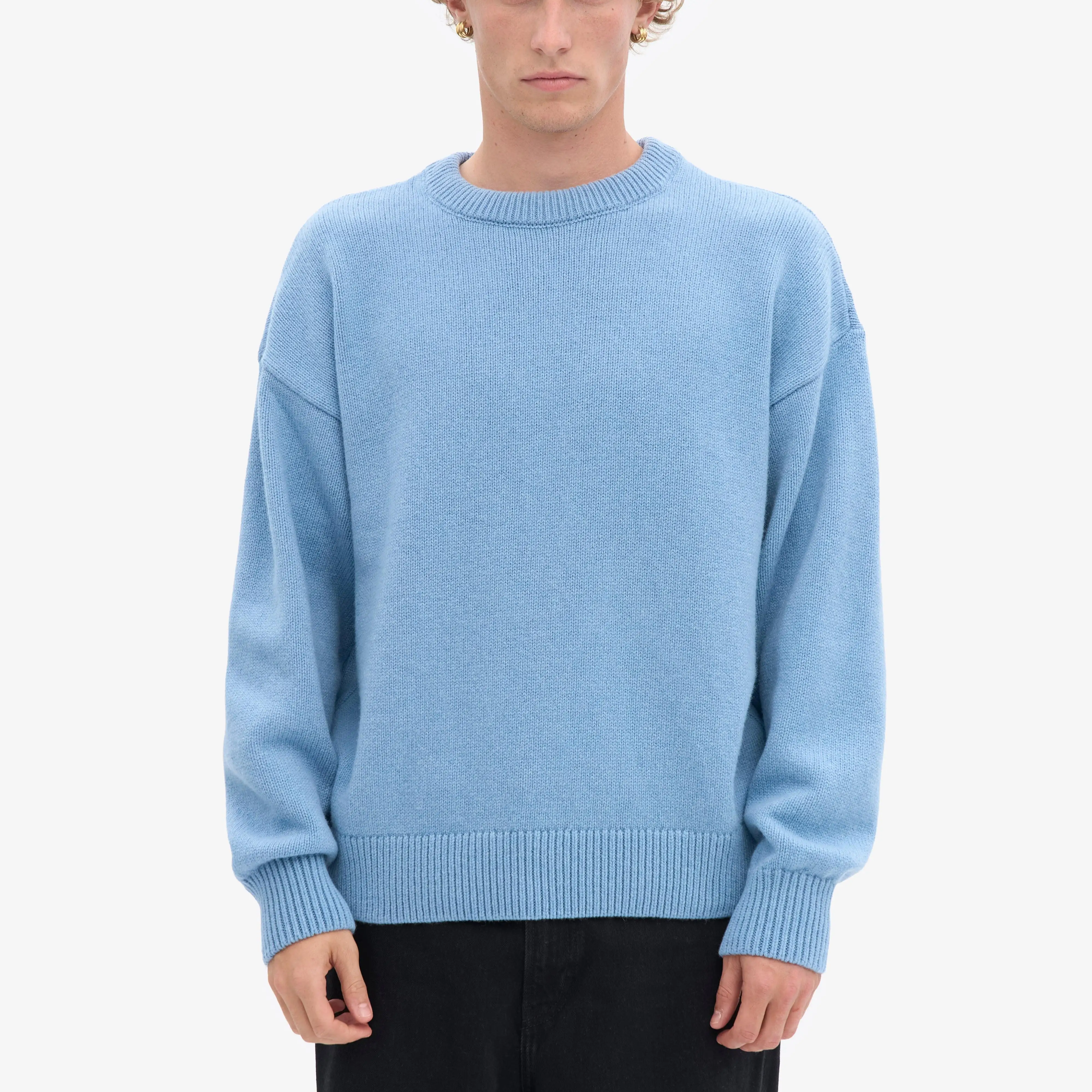 Men's Customized Sweater Casual Round-neck Long-sleeved Knitted Men's Simple Men's Knitted Sweater