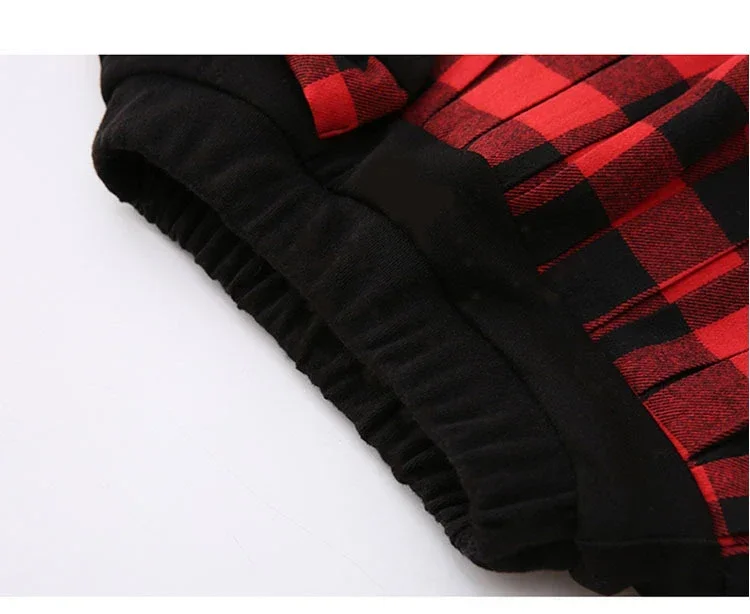 Kids Winter Leggings With Skirt Girls Plaid Skinny Pantskirt Girl Trousers Culotte Thicken Warm Girls Leggings Children Clothing