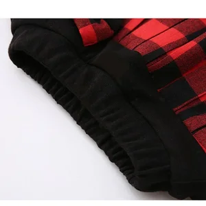 Kinder Winter Leggings mit Rock Plaid Girls Mager Hosen Mädchen Hosen Culotte verdicken heiße Mädchen Leggings Kinder Kleidung 10 Hauptverkaufsrock lila - №6