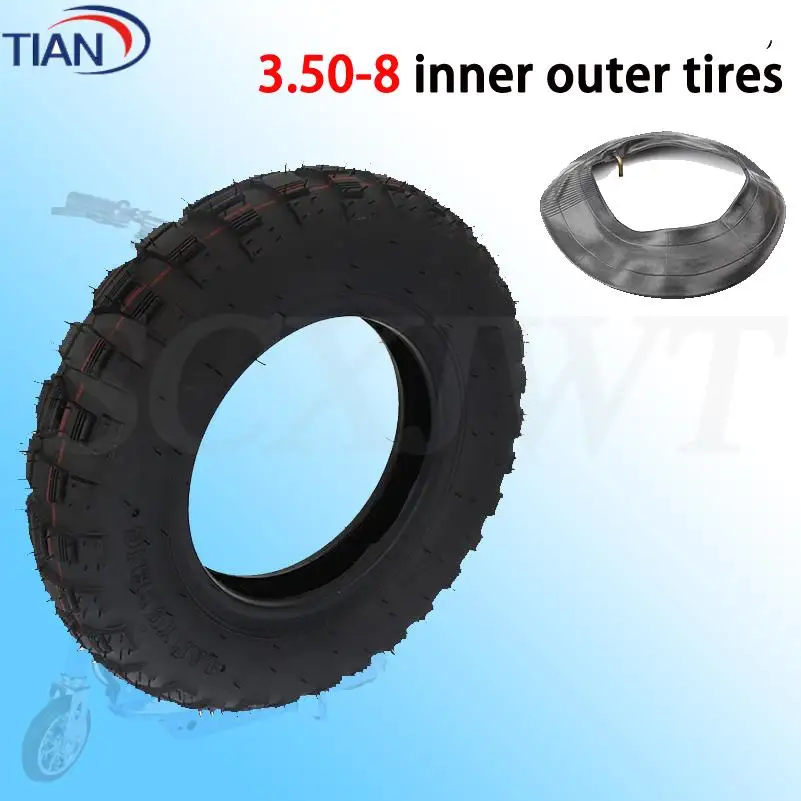 

Для 3,50-8 шины с внутренней трубкой, черная резиновая шина, внутренняя шина, газонокосилка, прицепные тележки, скутер, велосипедные шины, аксессуары
