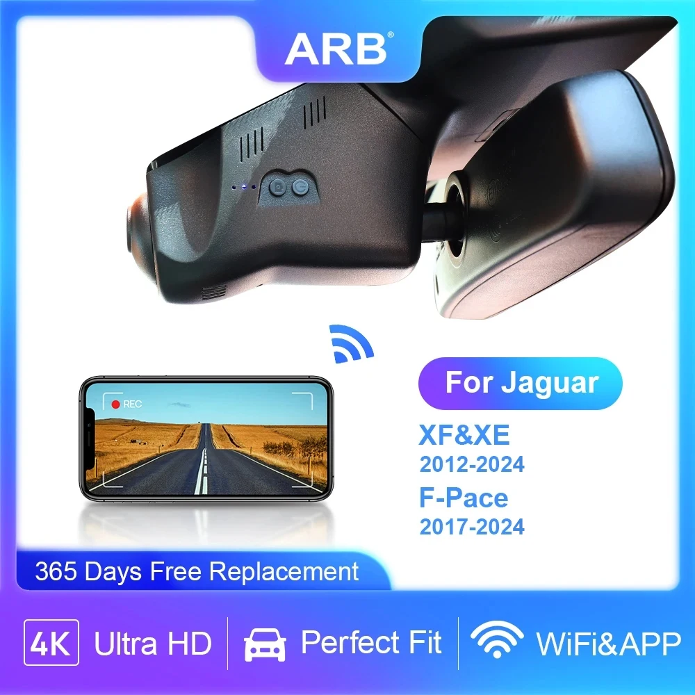 Dash Camera for Jaguar XF (X250 X260 ) XE (X760) 2012-2024, for Jaguar F-Pace (X761) 2017-2024, ARB 4K OEM Style Car DVR WIFI