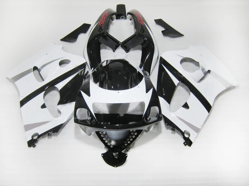 Free Custom Fairing kit for Suzuki 1996 1998 2000 GSXR750 GSX R600 96 97 98 99 00 GSXR 600 white black motorcycle Fairings parts