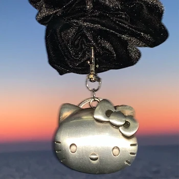 멋진 메탈 헬로 키티 키체인, Y2K 패션, 한국 빈티지 키체인, 가방 펜던트 액세서리 장식, 생일 선물