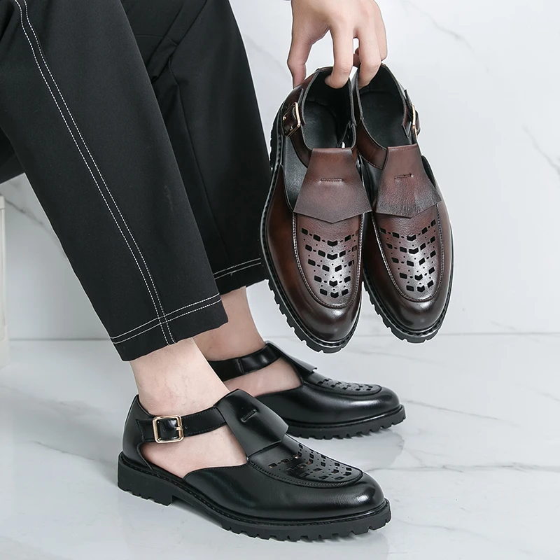 

Мужская летняя повседневная модная обувь с перфорацией, универсальная и стильная