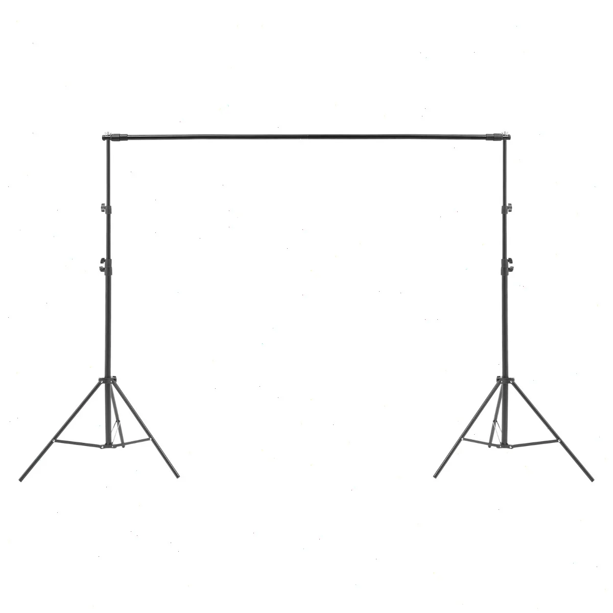 

9.8*9.8Ft Adjustable Background Support Stand, Photography Backdrop Stand, Black, Portable Kit with Carry Bag, Heavy Duty Stable for Studio Outdoor Photo Video