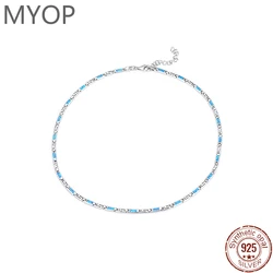 MYOP 2024 Jewelry 925 sterling silver jewelry Opal necklace interesting expression of preference aesthetic temperament