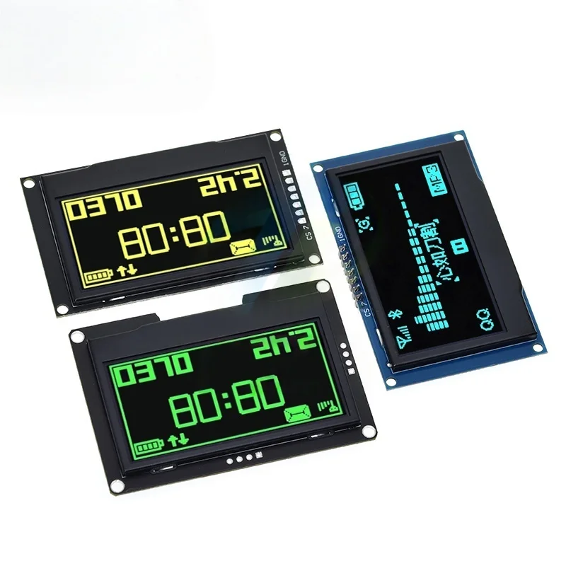 2.4" 2.42 inch 128x64 OLED LCD Display Module SSD1309 12864 7 Pin SPI/IIC I2C Serial Interface for Arduino UNO R3 C51