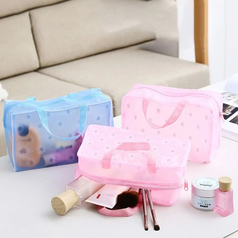 

Women 1PC Handbag Zipper PVC Toothbrush Pouch Waterproof Travel Cosmetic Bag Bathing Storage Bag Swimming Bags Make Up Bag