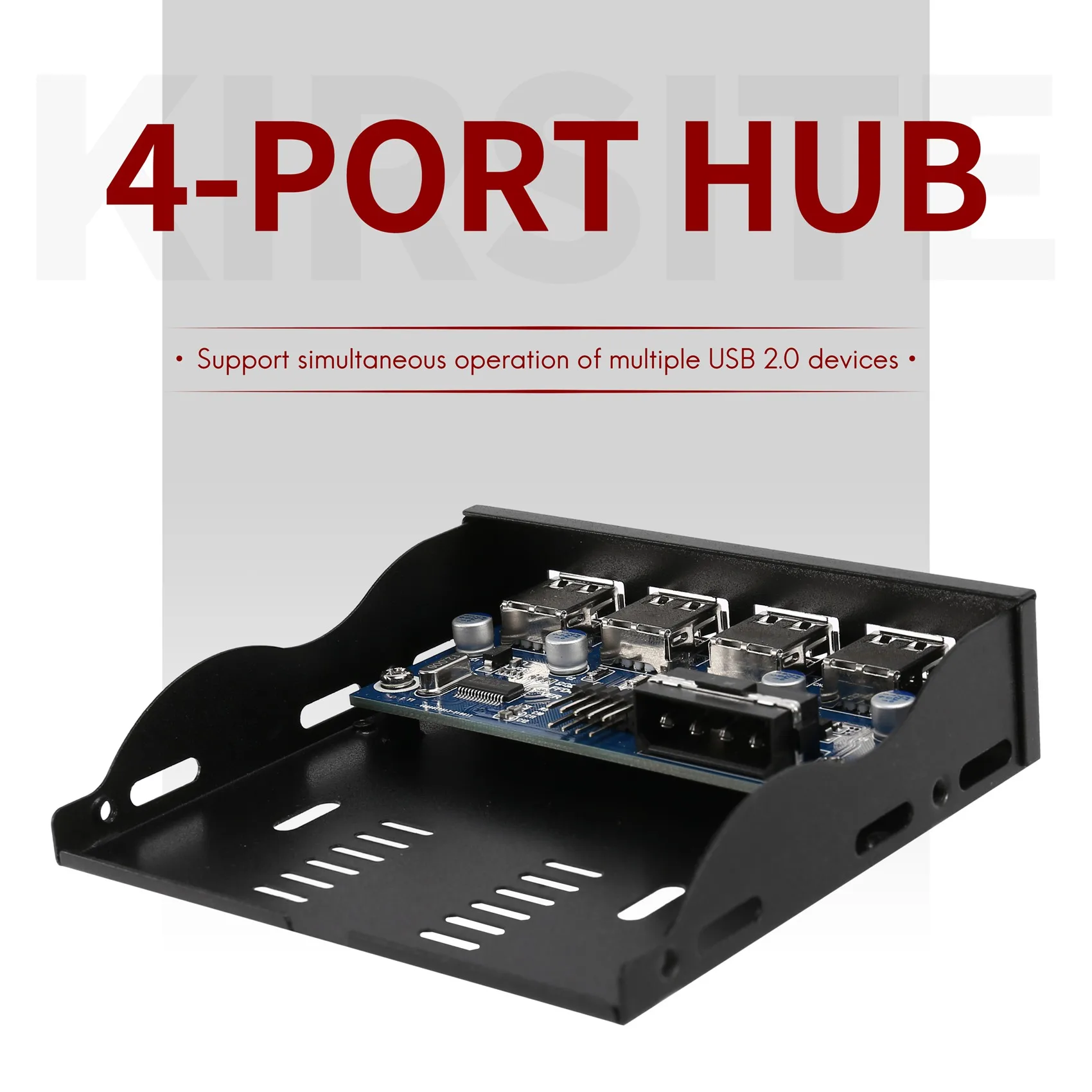 A23F-3.5 Inch Floppy Bay 4 Ports USB 2.0 Hub USB2.0 Front Panel Expansion Adapter Connector Bracket With 9Pin Cable For Desktop