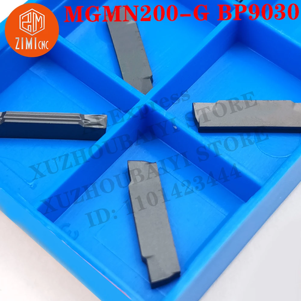 MGMN200-G BP9030 carbide Grooving Inserts metal CNC slotted inserts Quick Chip External Holder Cutting Tools Turning Tools MGMN