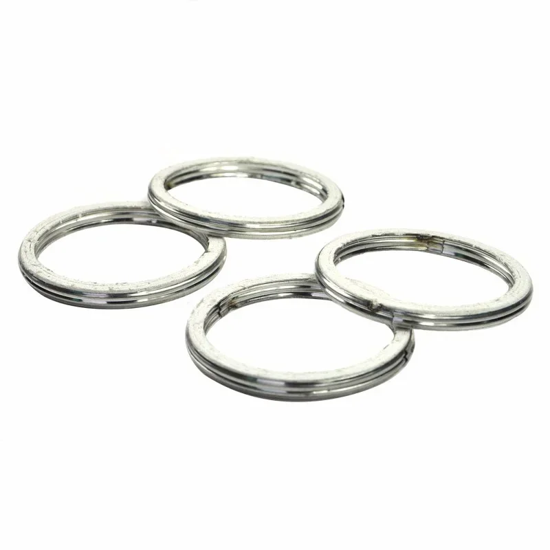 LOPOR 4PCs Exhaust Pipe Header Gasket For Honda CB750 1991-2003 CBR1100XX 1997-2003 CBF250 2004-2009 SXS700M2 M4 2014 2015