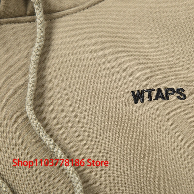 Wtaps Hoodies Chest Embroidered Logo Back Large Letter Hoody Pullover High Street Men Women Fleece Clothes WTAPS Sweatshirts