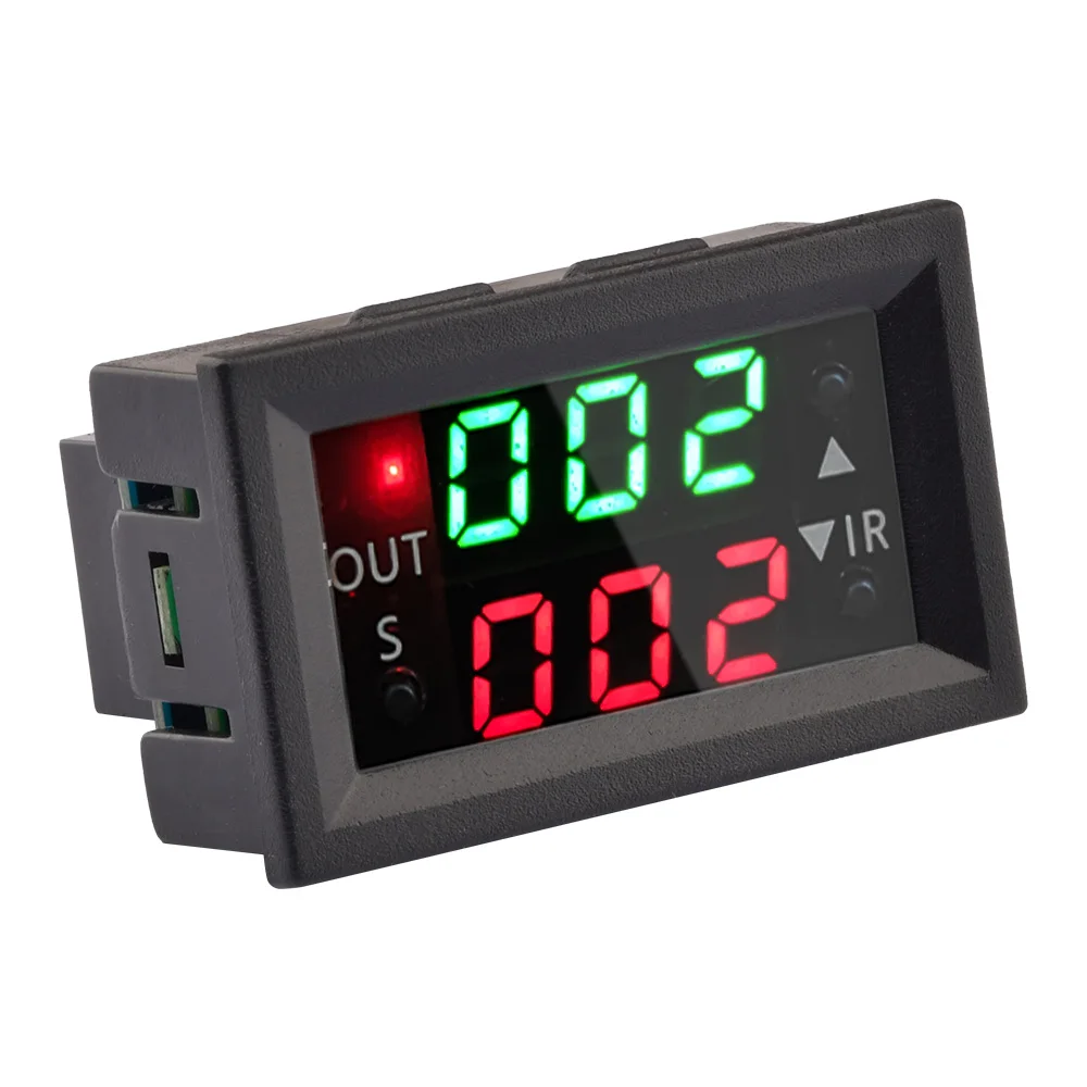 AC 220V DC 12V Digital Time Delay Relay LED Display Cycle Timer Control Switch Adjustable Timing Relay Time Delay Switch