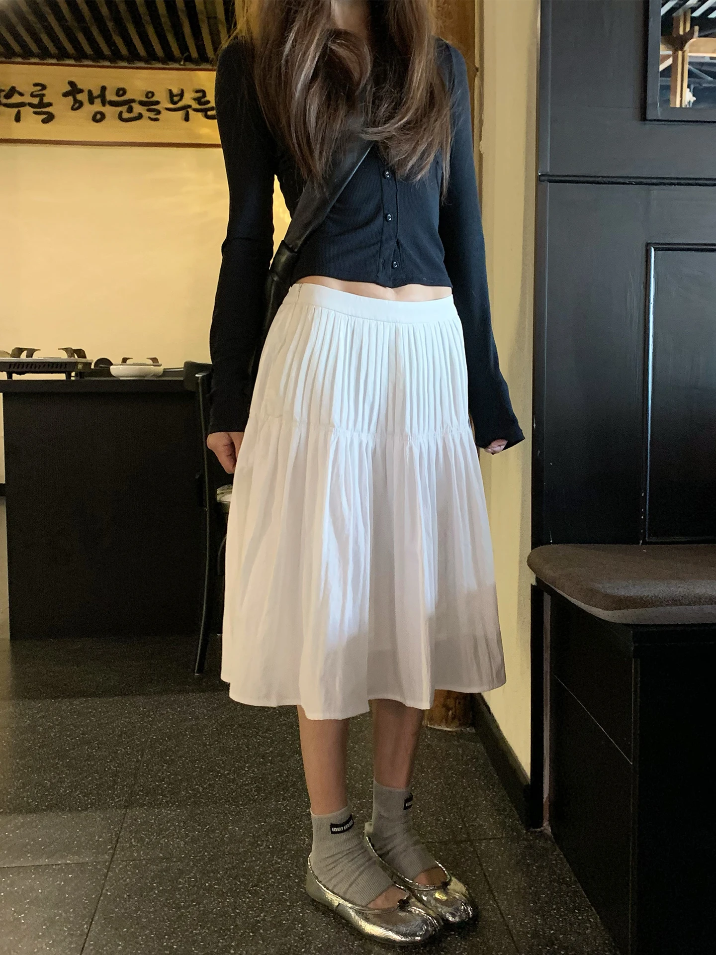 

Юбка А-силуэта с низкой талией, женская, пышная, средней длины, повседневный дизайн, летняя новинка, легкая плиссированная юбка, модная для девушек