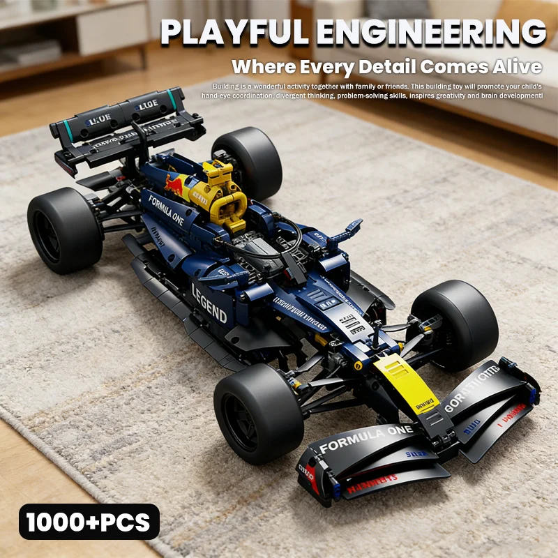 1000+pcs New Technical Racing Car Model Building Blocks Advanced Building Set For Adults Bricks Creative children DIY Toys Gifts