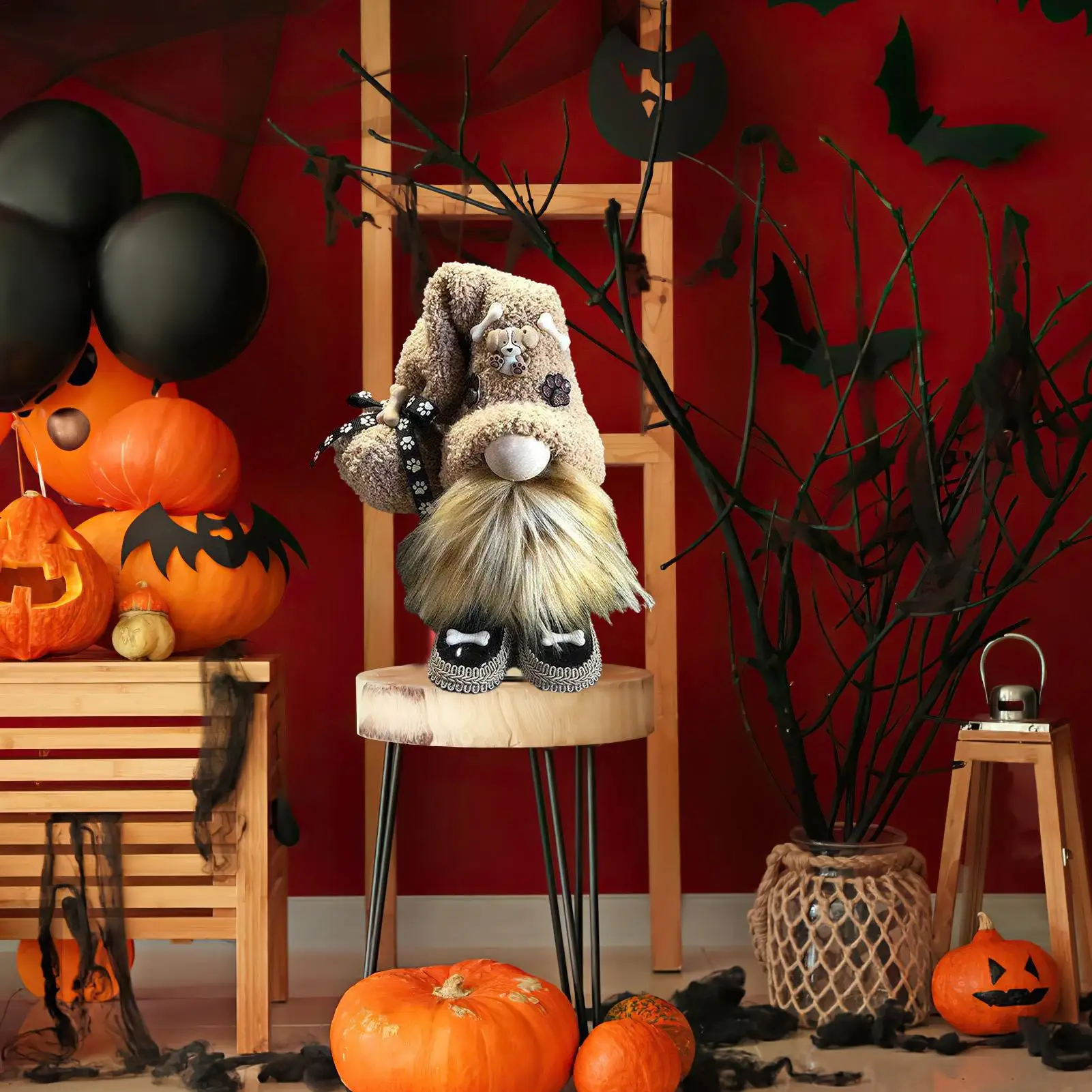 

Plush Gnomes 11.8 Inch Plush Halloween Gnomes Halloween Swedish Tomte Decoration For Home Christmas Shelf Table Tray Fall