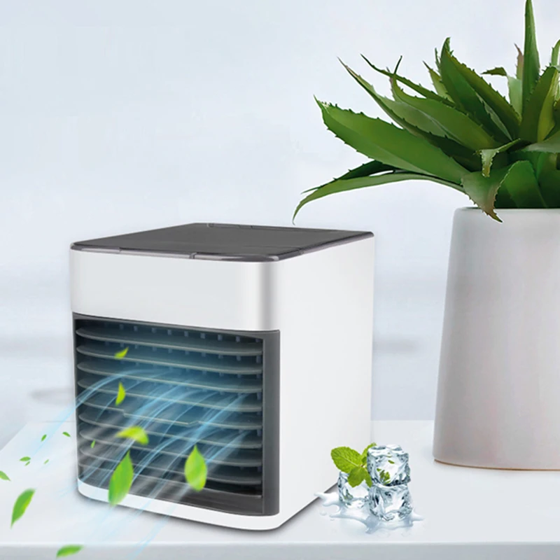 Portable Air Conditioner, Anti-Leak Personal Mini Air Conditioner Fan, Rechargeable USB Evaporative Air Cooler With 3-Speed Mode