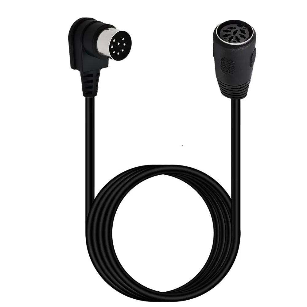 MIDI 8 Pin Din Male To Male 8pin Male Female Speaker Audio 90 degree right angle double elbow L-shaped  Cable Cord 0.5m 1m 3m 5m