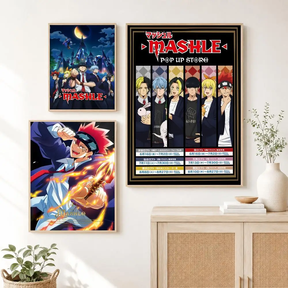 Mashle Magic and Muscles Anime Poster Room Home Decoration Interior Wall Art Printing Garage Posters Gift view 3
