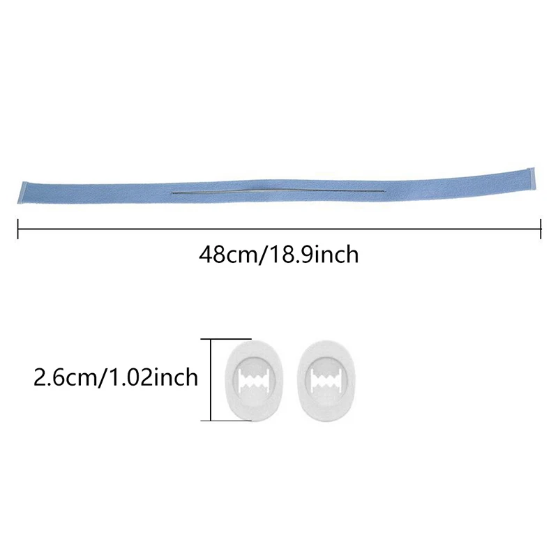 أشرطة قناع CPAP بديلة لغطاء الرأس لوسادة الأنف وأشرطة مرنة للغاية مع مشابك تعديل