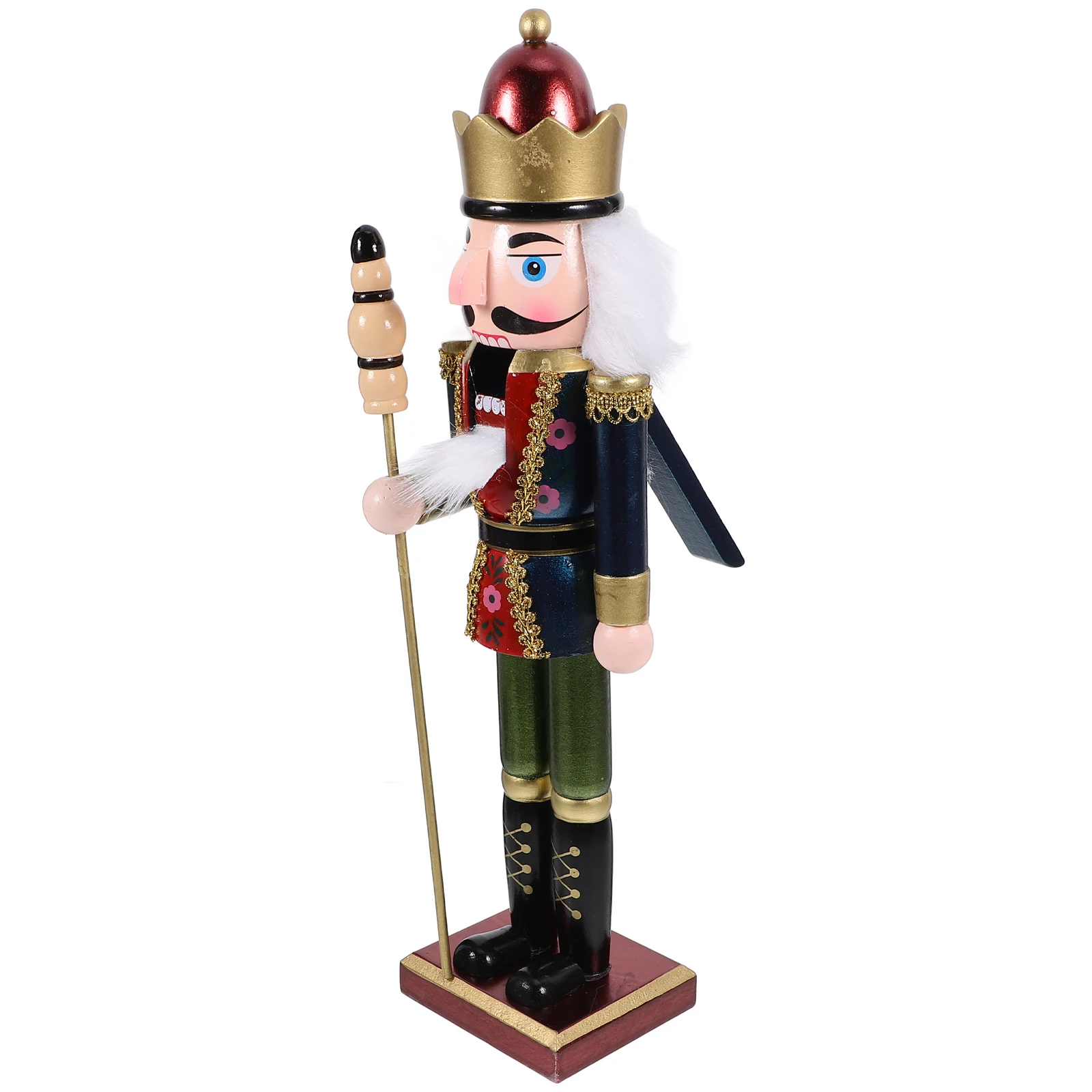 

Wooden Nutcracker Statue Decoration Xmas Ornament Small Soldier Figure Holiday Home Decor Desktop Figures Christmas Table Decor