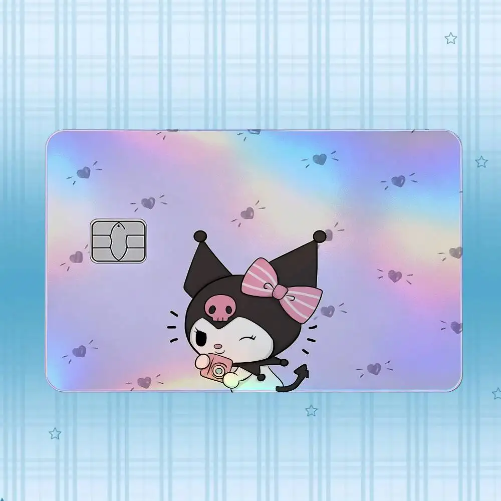 K-Kuromi Laser-Hologramm-Karten-Skin-Aufkleber für Kredit- und Debitkarten – 4 Stück/Set, wasserfester, kratzfester Schutz – Detail 15