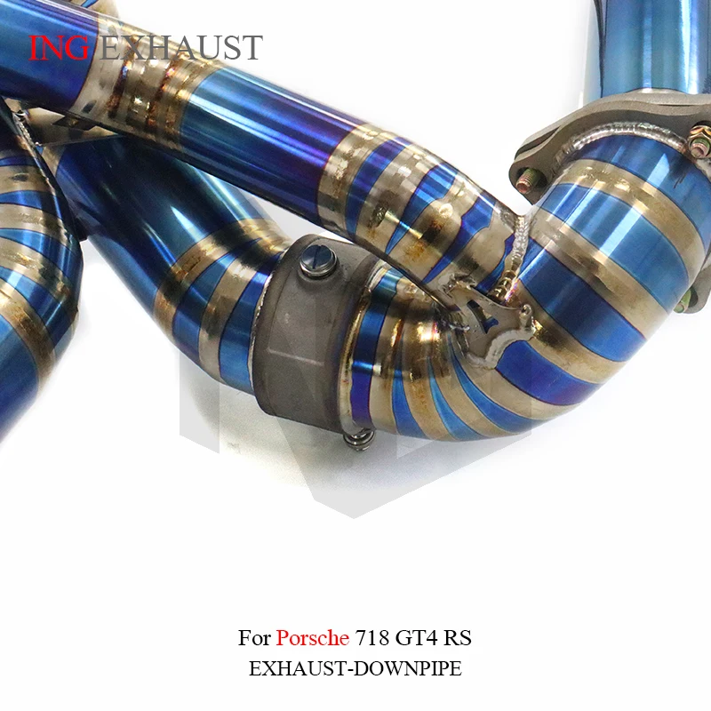 ING Performance Ti allo escape completo para Porsche 718 GT4 RS 4,0 T válvula de mufla de eje de bajada herramientas para vehículos accesorios para automóviles