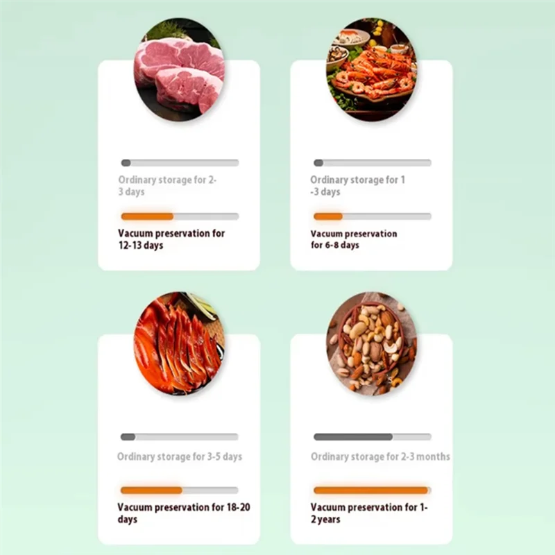 ABVI-USB قابلة للشحن فراغ السدادة التلقائي جهاز غلق أكياس الطعام ونظام ختم الوجبات الخفيفة فراغ السدادة مع 5 قطعة أكياس