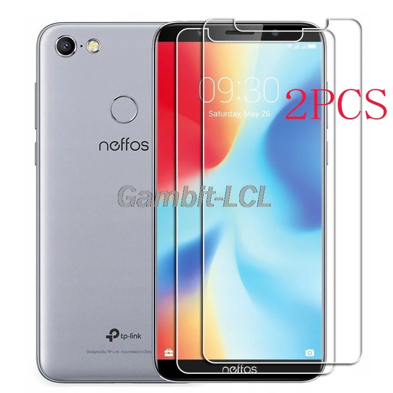 Capa protetora para smartphone, tela de proteção em vidro temperado, para nefflink neffos c9a, 5.45 polegadas