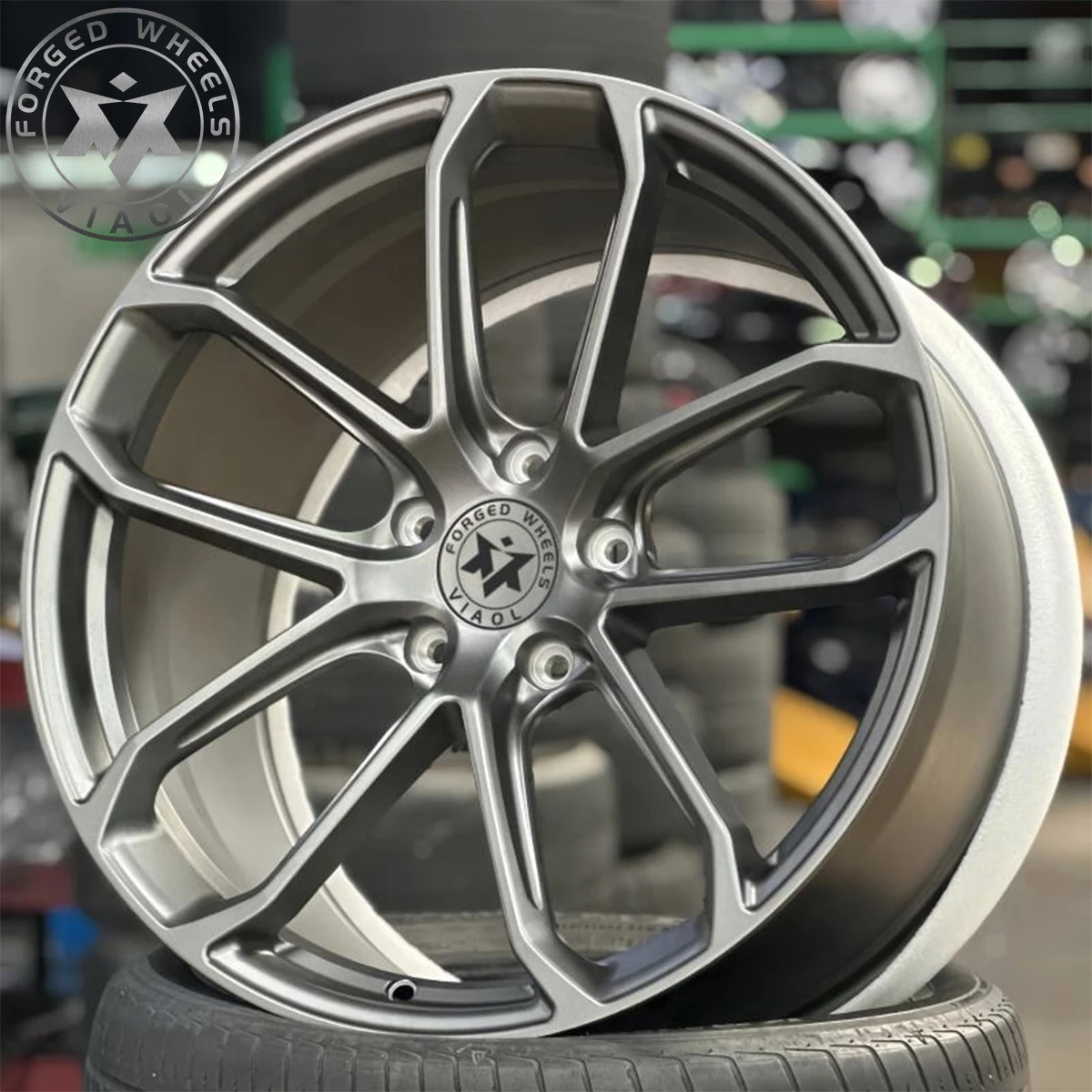 Viaol Concave Design Monoblock Passenger Vehicle Forged Car Rims Wheels for BMW M5 Audi RS 7 Mercedes-AMG GT 4-Door Coupe
