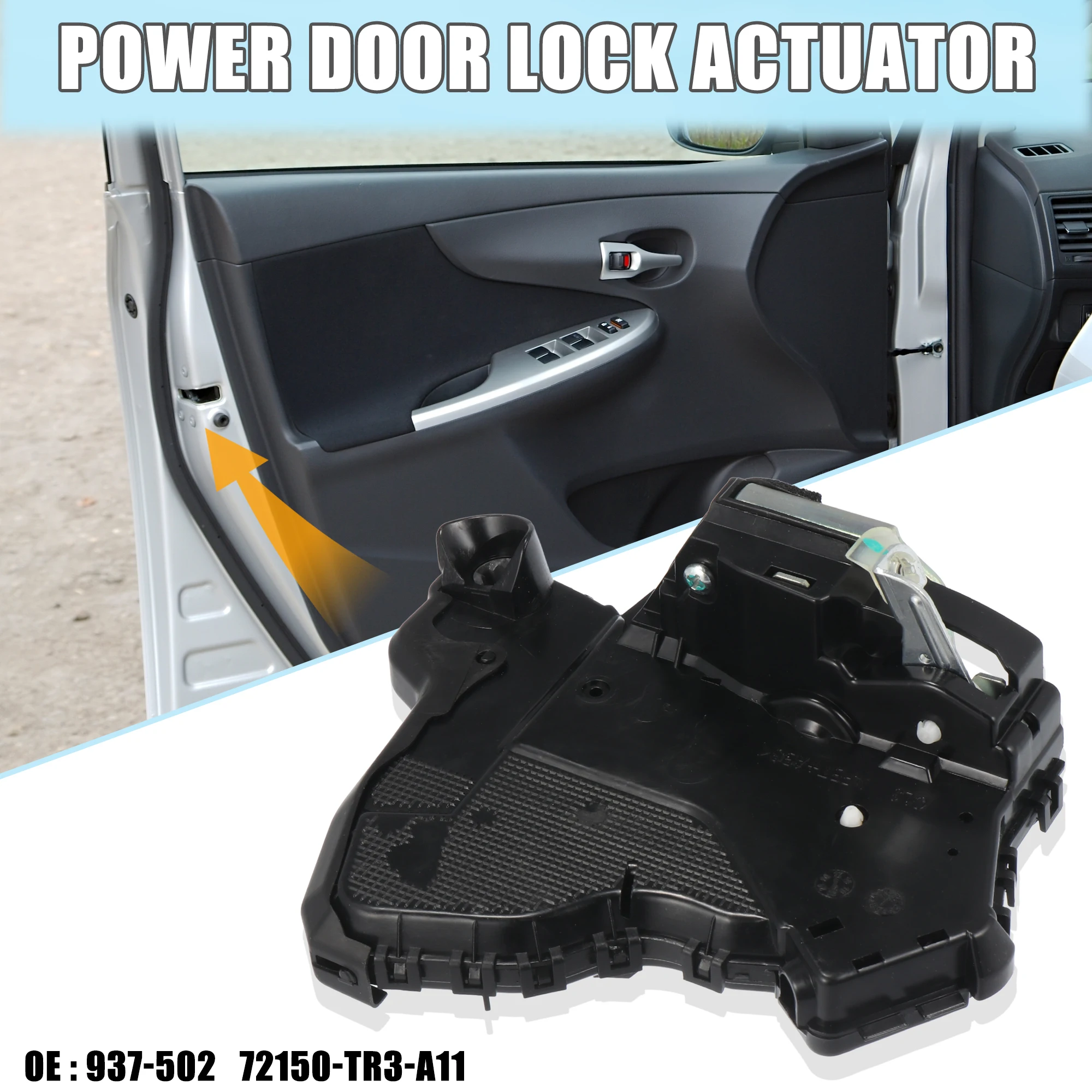 

X Autohaux Car Power Door Lock Actuator Front Left 937-502/72150-TR3-A11 for Acura RDX MDX RLX 2012-2019 for Honda Civic 2012-19