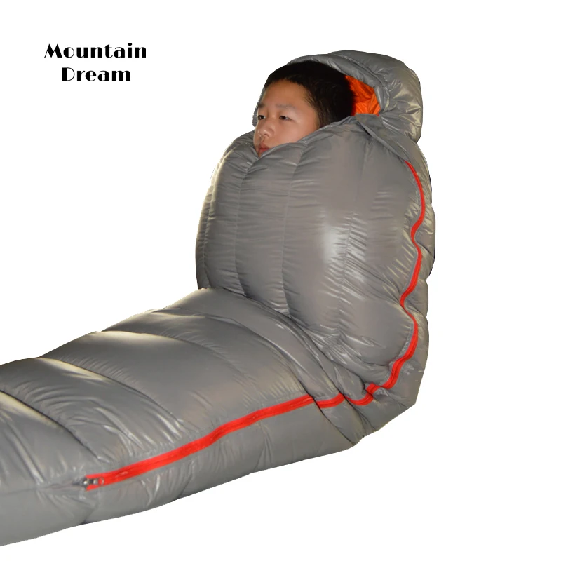 Mountainream mummy warm adult super light outdoor camping hiking stuffed duck down sleeping bag