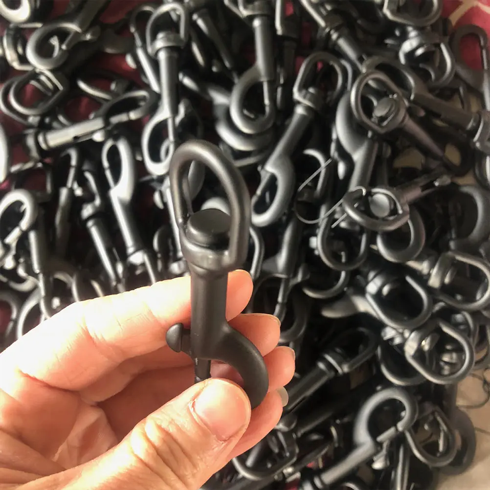 

Double Headed Diving Dog Collar Buckle Swivel Snap End Bolt Stainless Steel Leash Clip Black Double Headed Hook Small Clearance