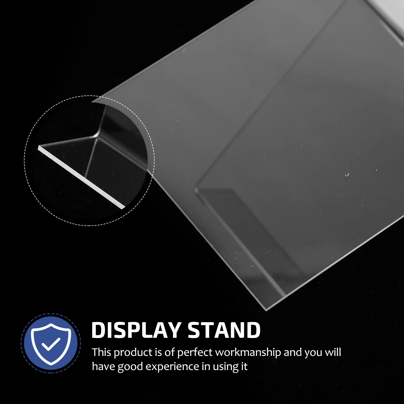 

1Pcs Acrylic Transparent Book Rack Clear Desktop Bookshelf Simple Design Decorative Stand for Books Study Room Office