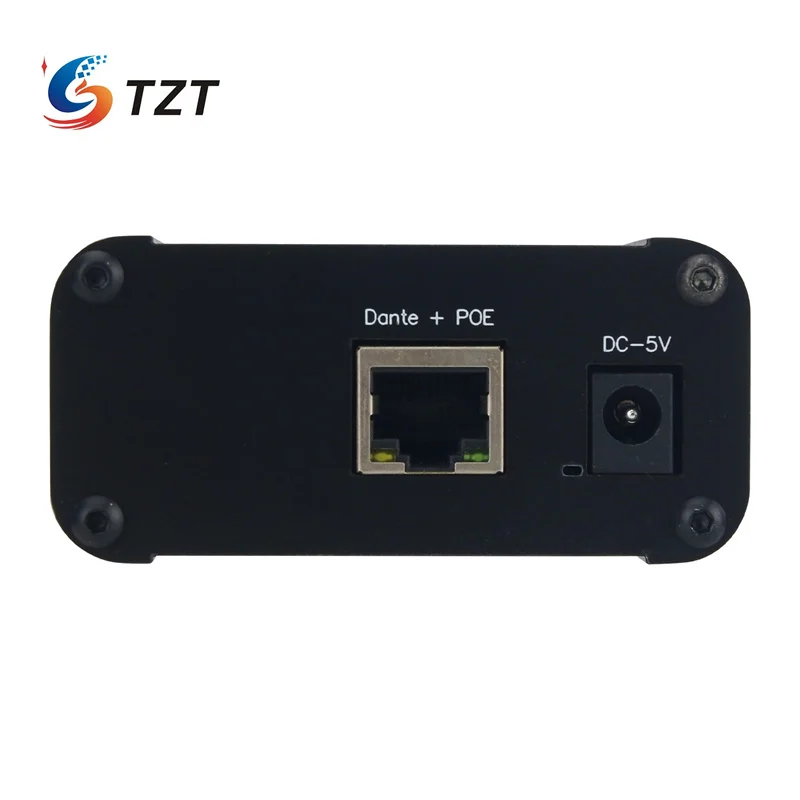 TZT New Version Dante Audio Interface Ultimo 4x4 AOIP Network Interface 2-Channel AES3 Input and 2-Channel AES3 Output