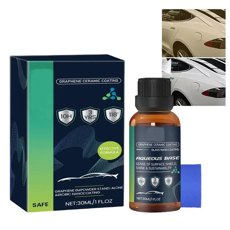 

Nano Ceramic Coating For Cars Quick Effect Coating Renewal Agent 30ml Fast-Acting Car Scratch Remover Car Paint Scratch Repair