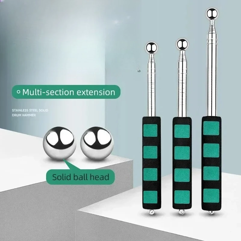 Stainless Steel Hollow Drum Hammer Professional House Inspection Tools Hollow Drum Hammer Ceramic Tiles Walls Testing Accessory
