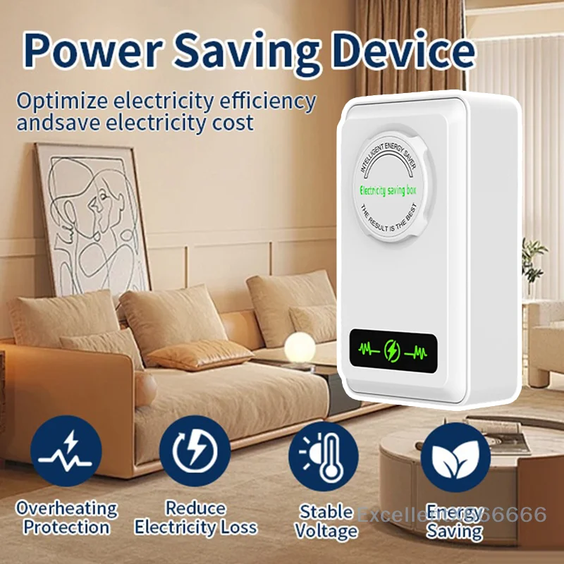 

Economical Power Saver Box; Energy-Saving Office/Home US/EU Plug Socket Adapter