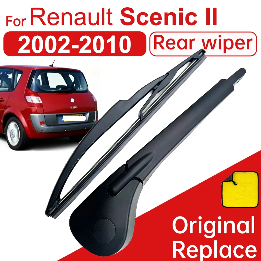 Kit de juego de brazo y limpiaparabrisas trasero para Renault Megane II Scenic II Grand Scenic MK2, parabrisas 2003 - 2009