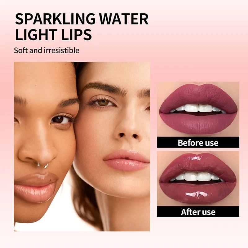 Waterig Kristalhelder Jelly Lip Olie Lippenbalsem Gloss Glas Lip Fruit Geur Hydraterende Gladde Liplijnen Lipverzorging Proudct 2024