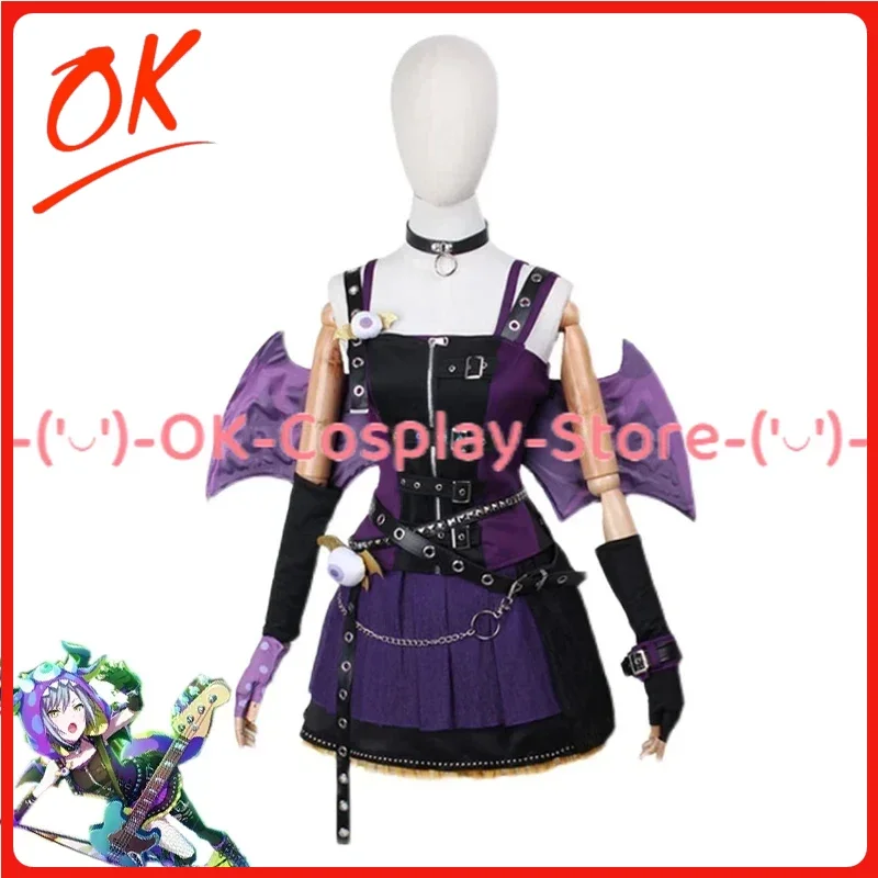 

[Индивидуальный] игровой проект Sekai, красочный сценический костюм Hinomori Shiho, женское платье с крыльями летучей мыши, униформа для вечеринки на Хэллоуин