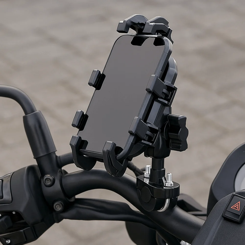 

360 ° Вращающийся держатель для телефона на мотоцикле, сверхскоростной, с защитой от сотрясений, держатель для мобильного телефона, фиксированный, с восемью когтями, противоударный