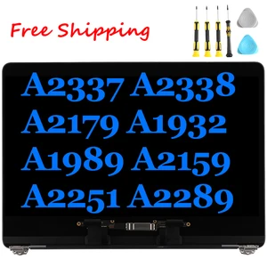 Baru A2337 A2338 A2179 A1932 A1989 A2159 A2251 A2289 Layar LCD untuk MacBook Air Pro Bagian Perakitan Layar Penuh dengan Kamera Salinan 6 penjualan terbaik a1932 - №