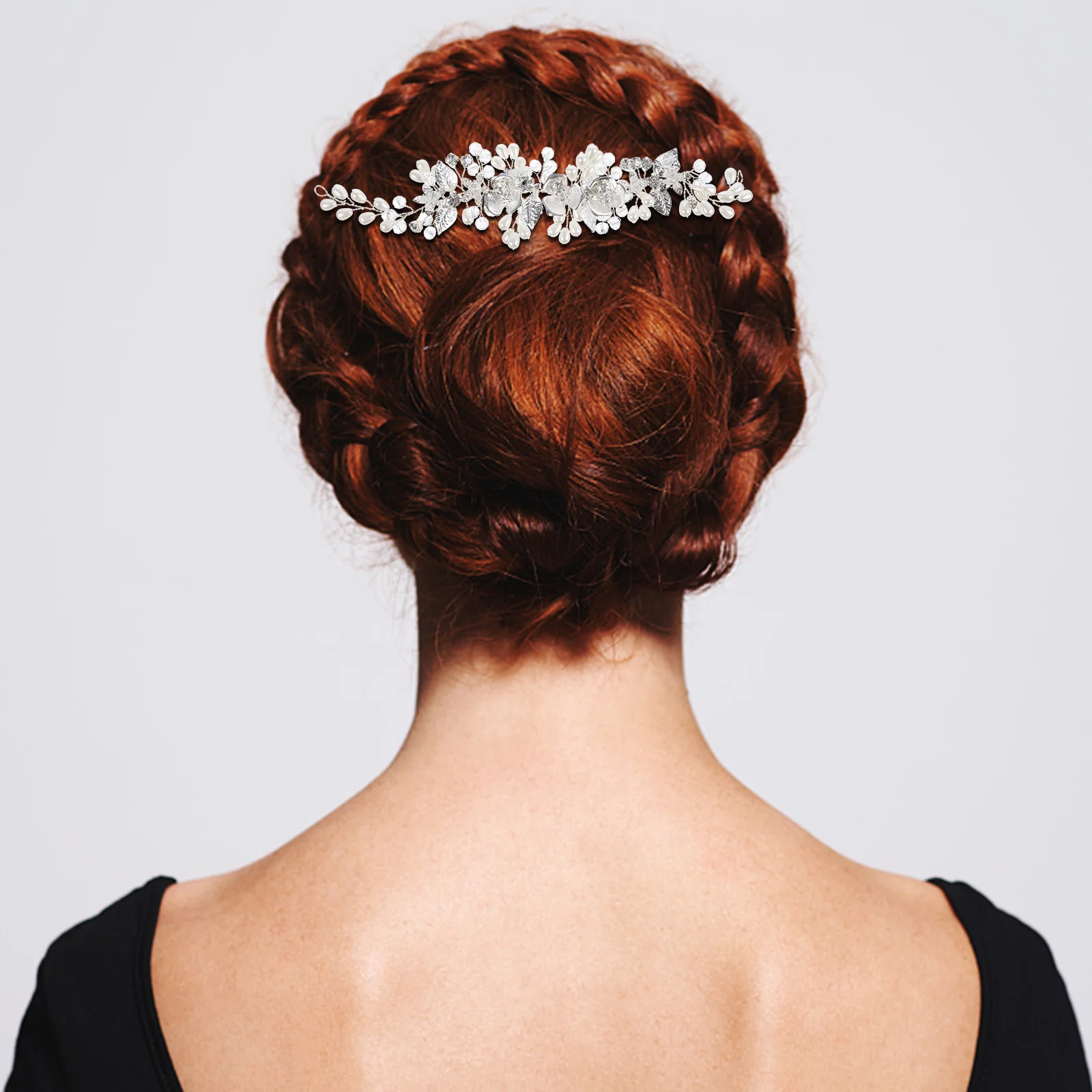 

Wedding Hair Vine Bridal Crystal Pearl Headband Head Piece Hair Accessories for Brides Bridesmaids Engagement Parties