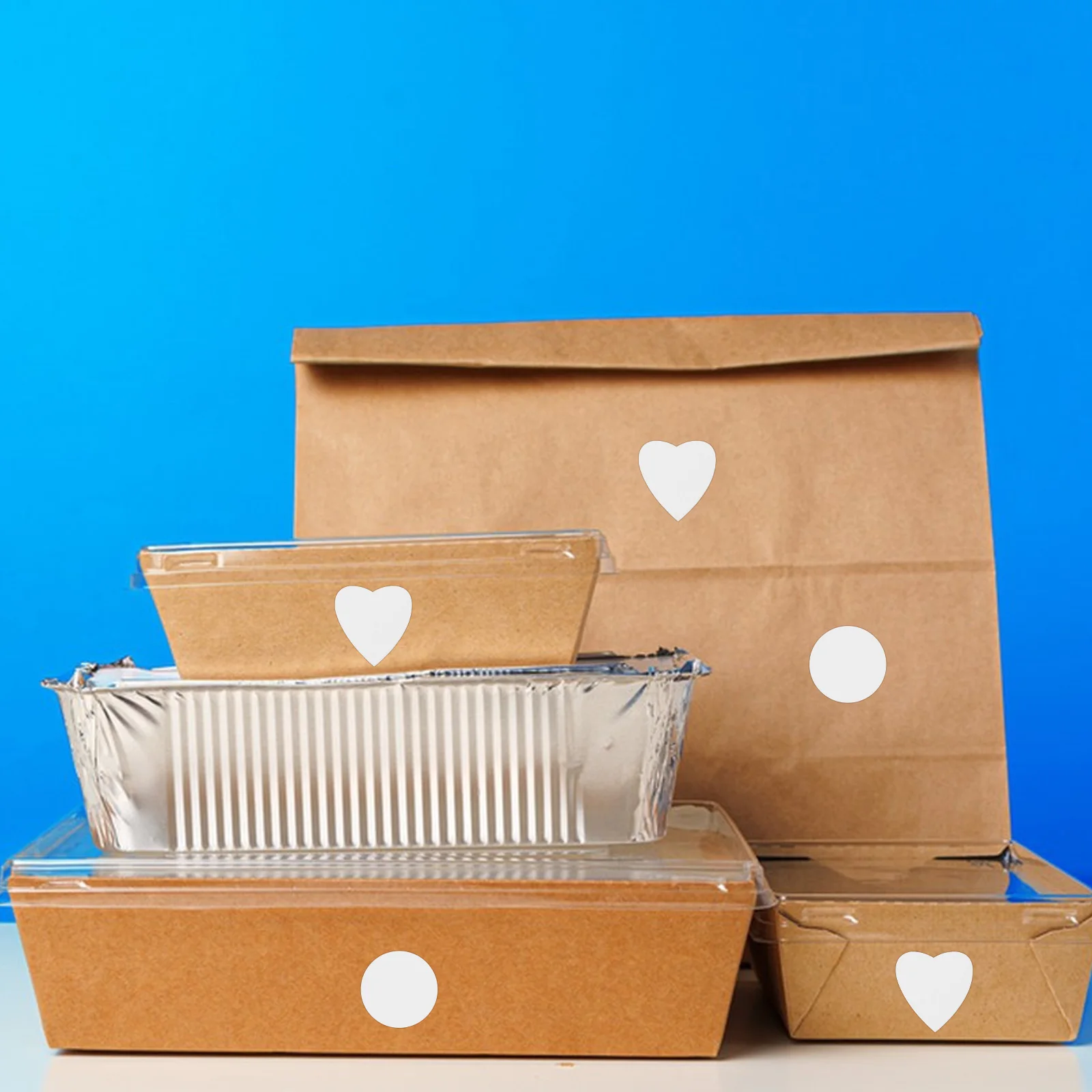 

2 Rolls Label Stickers Blank Adhesive Decals For Organizing Crafts Jars Bottles Boxes Containers Multipurpose