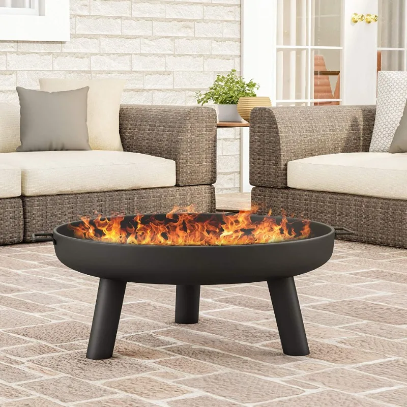 European and American outdoor garden campfire camping 30 inch round fire pit backyard yard fire stove