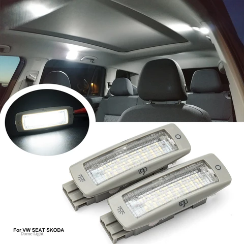 Прямая подгонка для Skoda Superb Fabia Octavia Yeti Seat Leon Фольксваген Толедо Jetta New Beetle Golf IV светодиодная внутренняя крыша