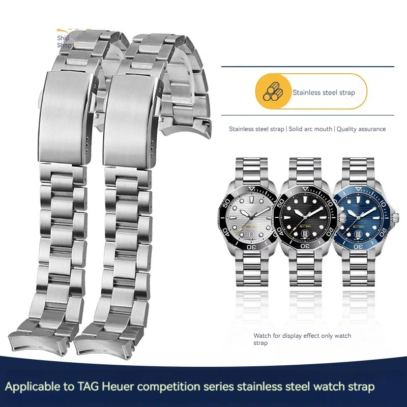 

Solid Stainless Steel Watch Strap 20mm 21mm Bracelet Watchband For Tag Heuer Calera Series Watch Accessories Silver Men