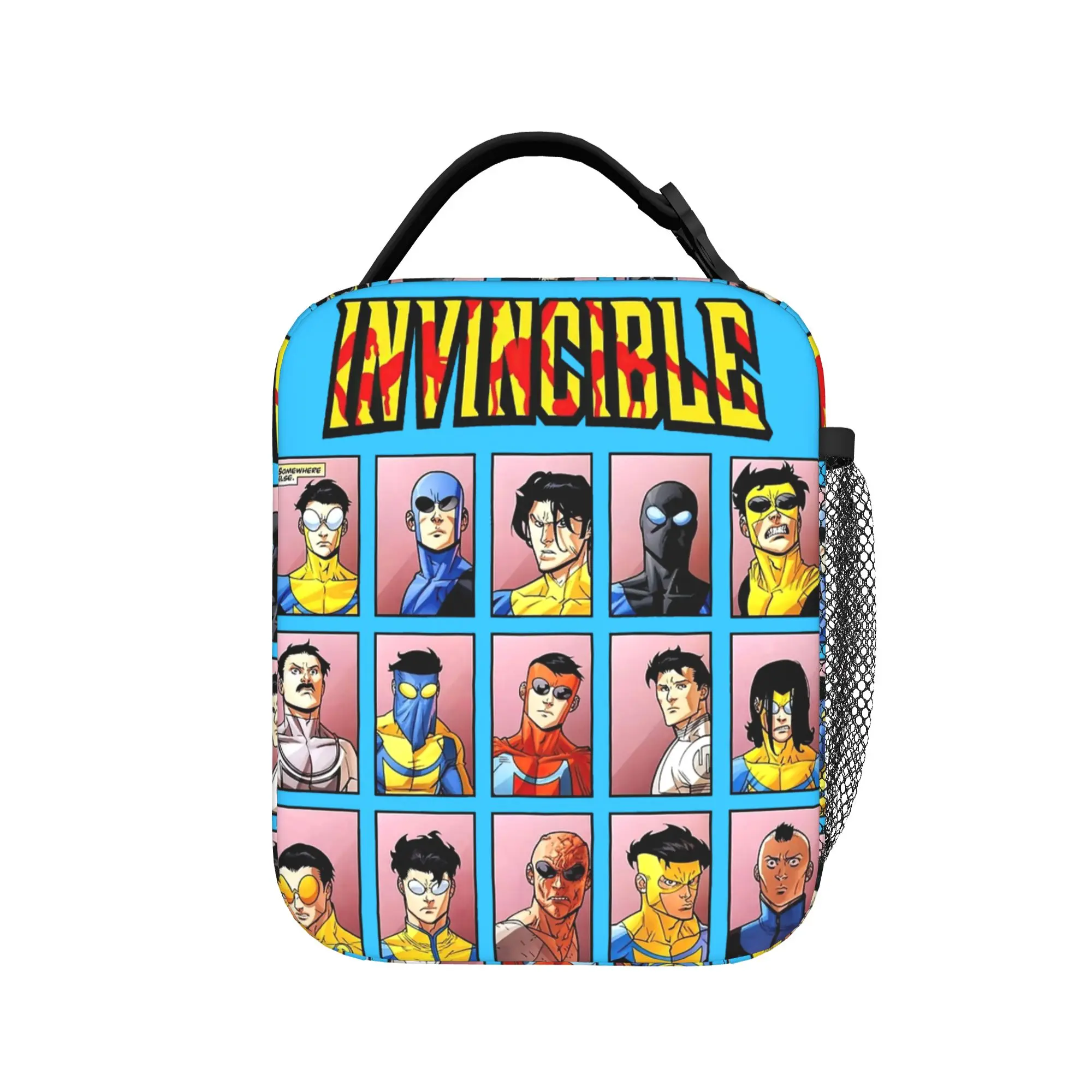 Invinci-bles Superhero Characters Insulated Lunch Bag Leakproof  Reusable Thermal Bag Lunch Box Tote Beach  Picnic Men Women